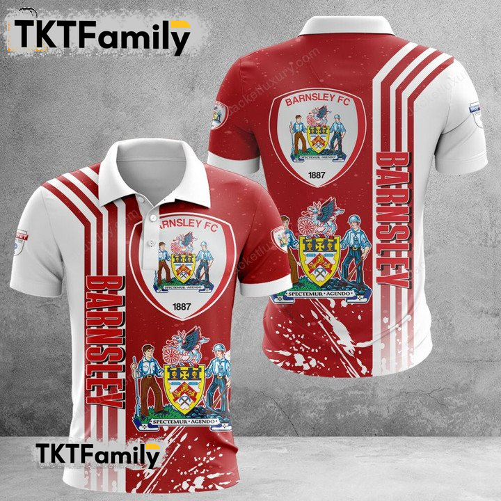 Barnsley F.C 3D Polo Shirt TKT Familys