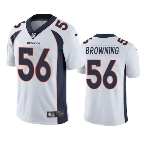 Baron Browning Denver Broncos 56 White Vapor Jersey