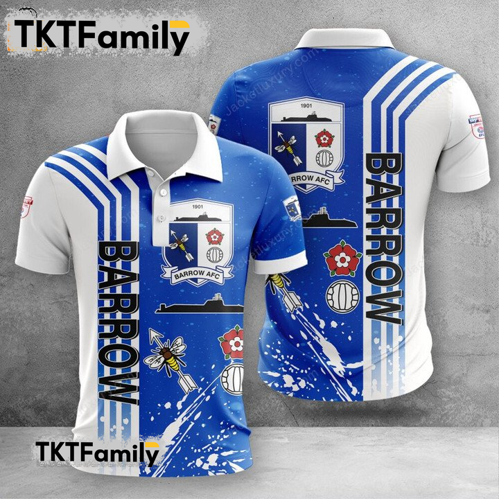 Barrow AFC 3D Polo Shirt TKT Familys
