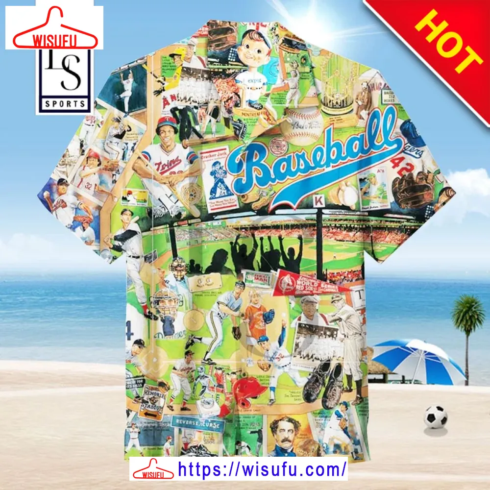 Baseball Game Hawaiian Shirt, New Fashion Gifts Wisufu35622