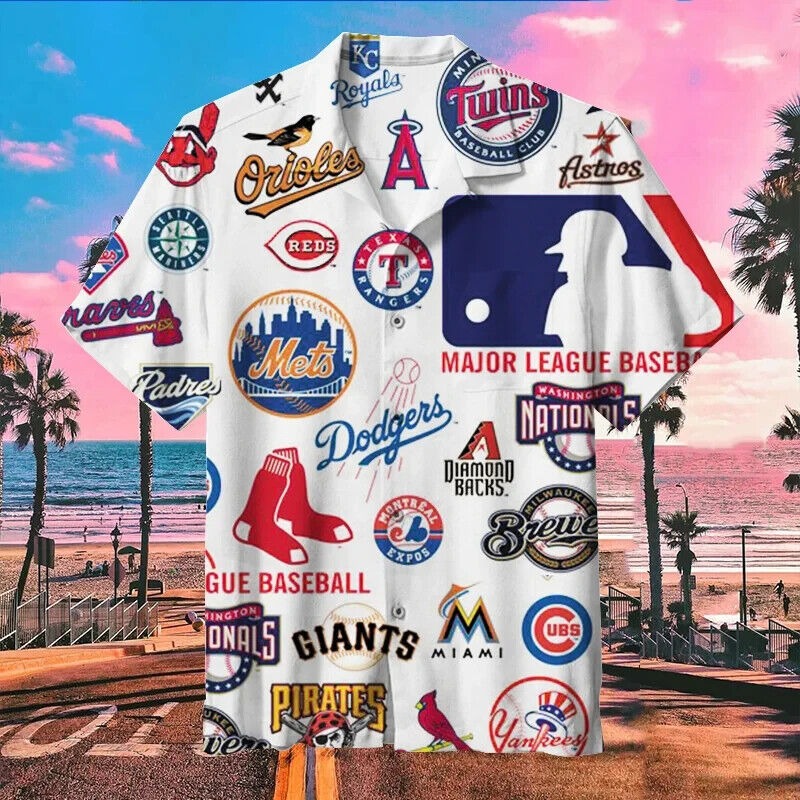 Baseball Hawaiian Shirt For Fans, Gift For Men, Women, S-5XL US Size