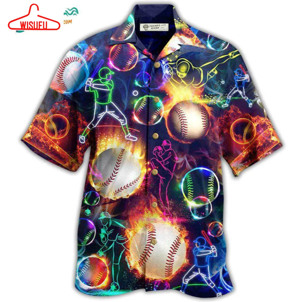 Baseball The Others Chase My Ball Funny Fire Hawaiian Shirt- Wisufu Aloha