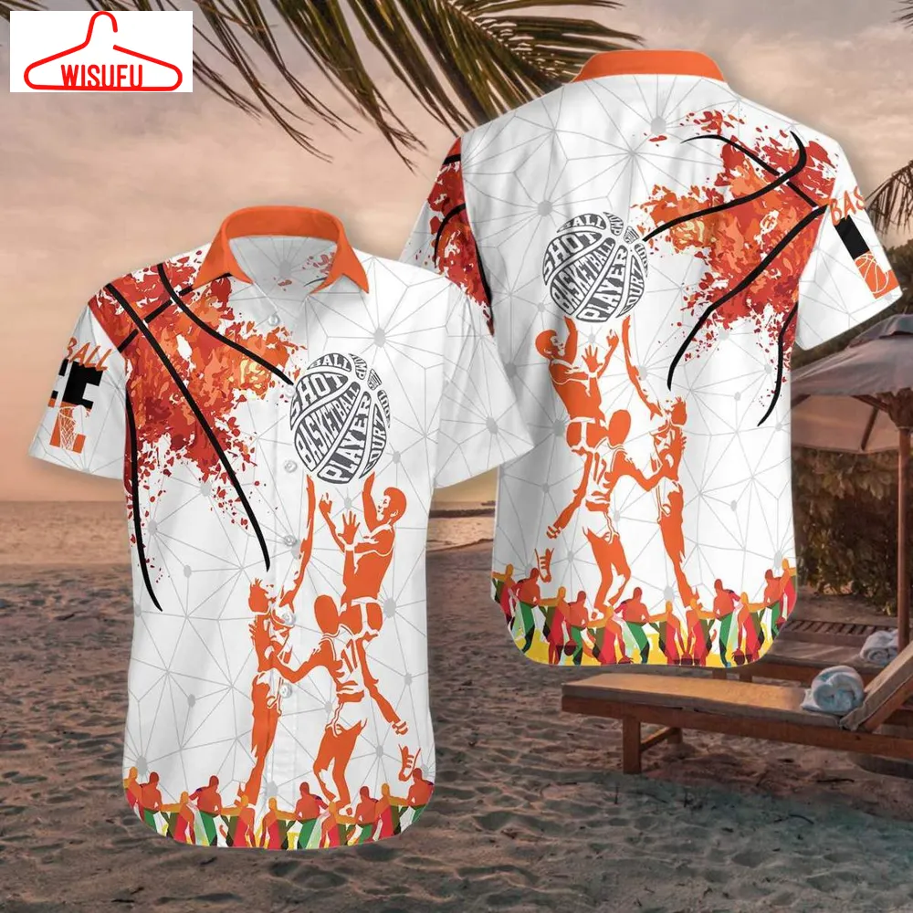 Basketball Hawaiian Shirt - Unisex - Full Size - Adult - Colorful - Hw2726, New Hawaiian Holiday Outfits, New Fashion Gifts