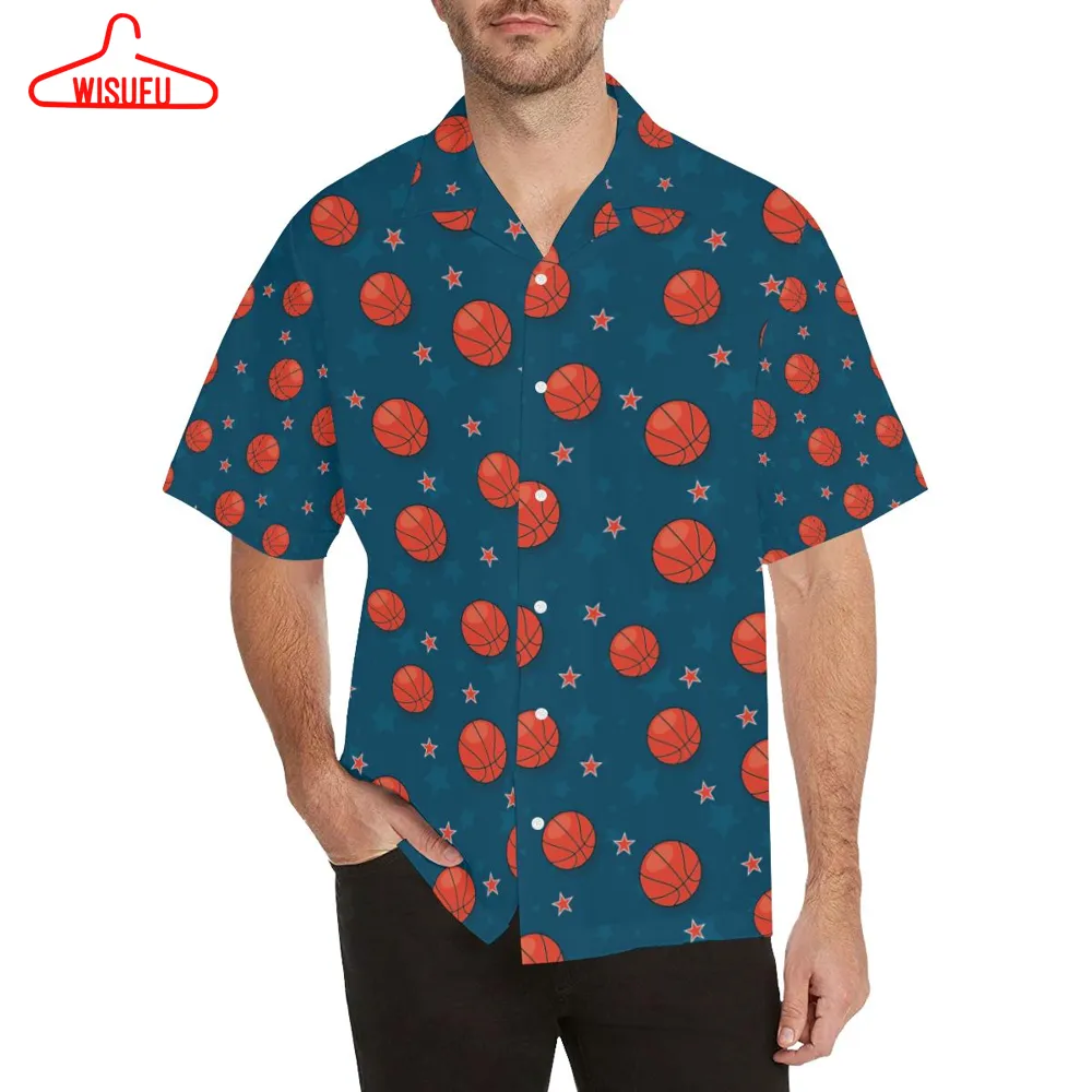 Basketball Pattern Print Design 02 Hawaiian Shirt, New Hawaiian Holiday Outfits, New Fashion Gifts
