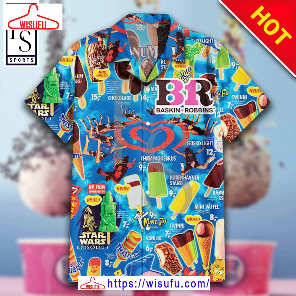 Baskin-robbins Ice Cream Hawaiian Shirt, New Fashion Gifts