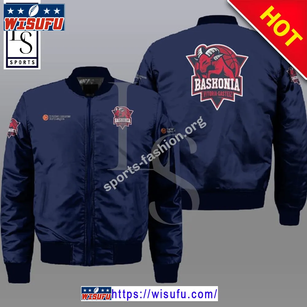 Baskonia Vitoriagasteiz Blue Bomber Jacket