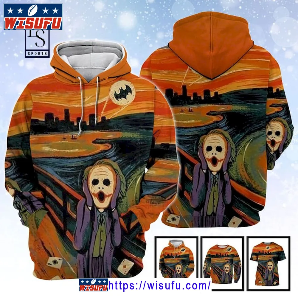 Batman Joker Scream 3d Hoodie