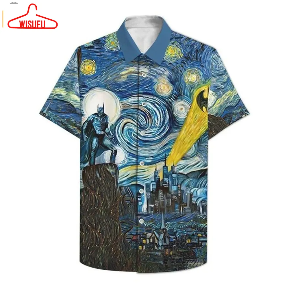 Batman Starry Night Tropical Summer Hawaii Shirt, New Fashion Gifts