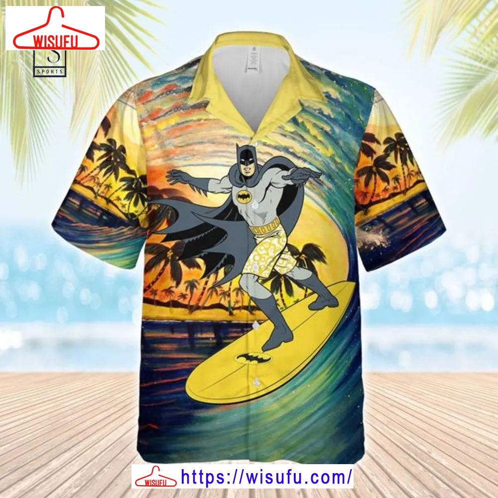 Batman Surfing Hawaiian Shirt, New Fashion Gifts