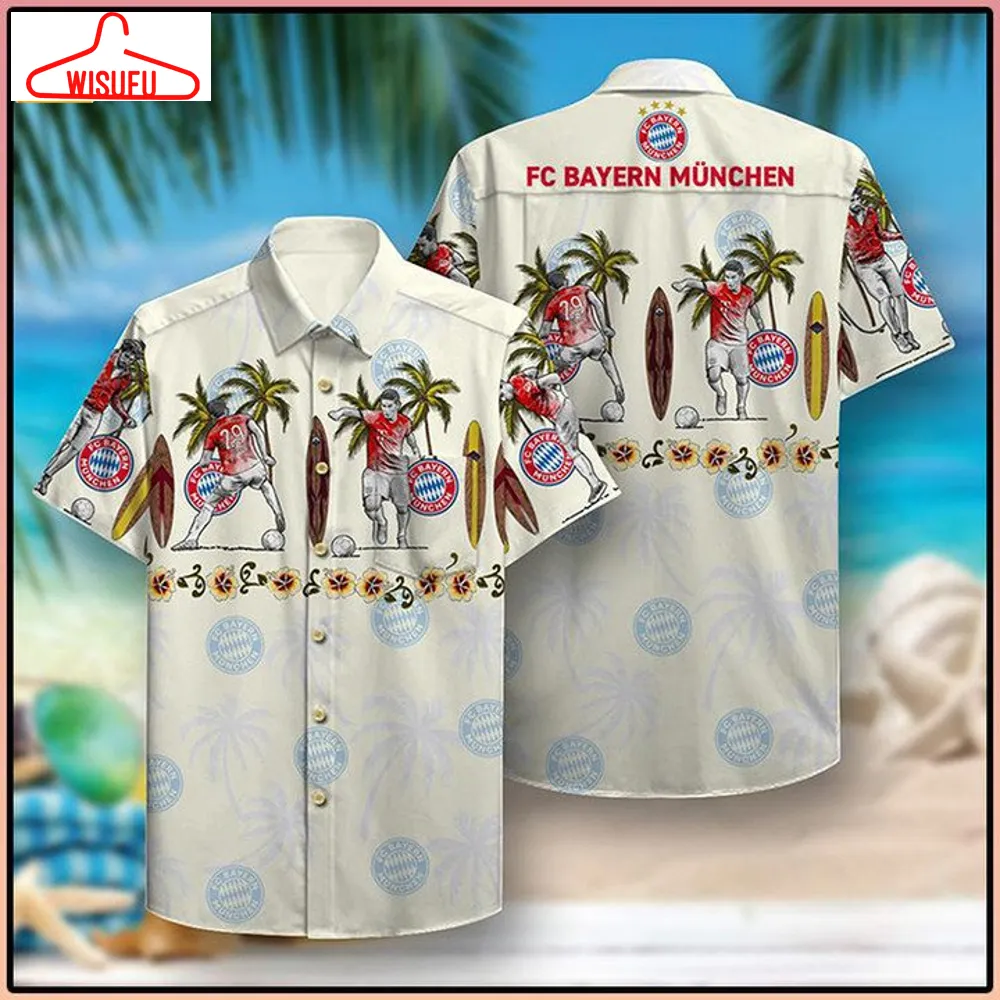 Bayern Munchen Ligue 1 Hawaiian Shirt, New Fashion Gifts