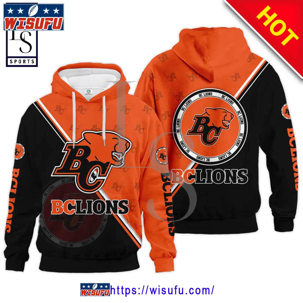 Bc Lions Cfl Logo Hoodie