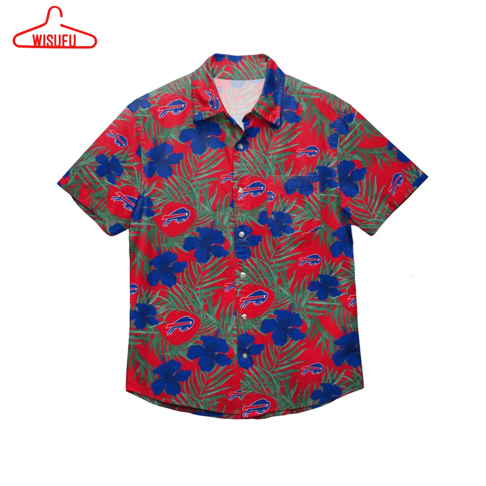 Beach Shirt Buffalo Bills Hibiscus Button Up All Over Printed Hawaiian Shirt Size S Â 5xl, New Fashion Gifts