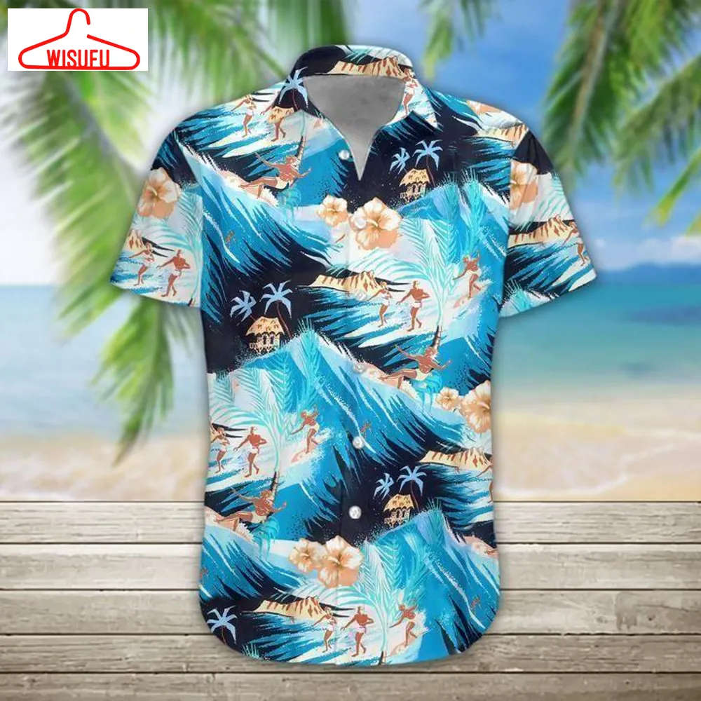 Beach Shirt Cover Your Body With Amazing Surfing Hawaiian Shirt, New Hawaiian Holiday Outfits, New Fashion Gifts