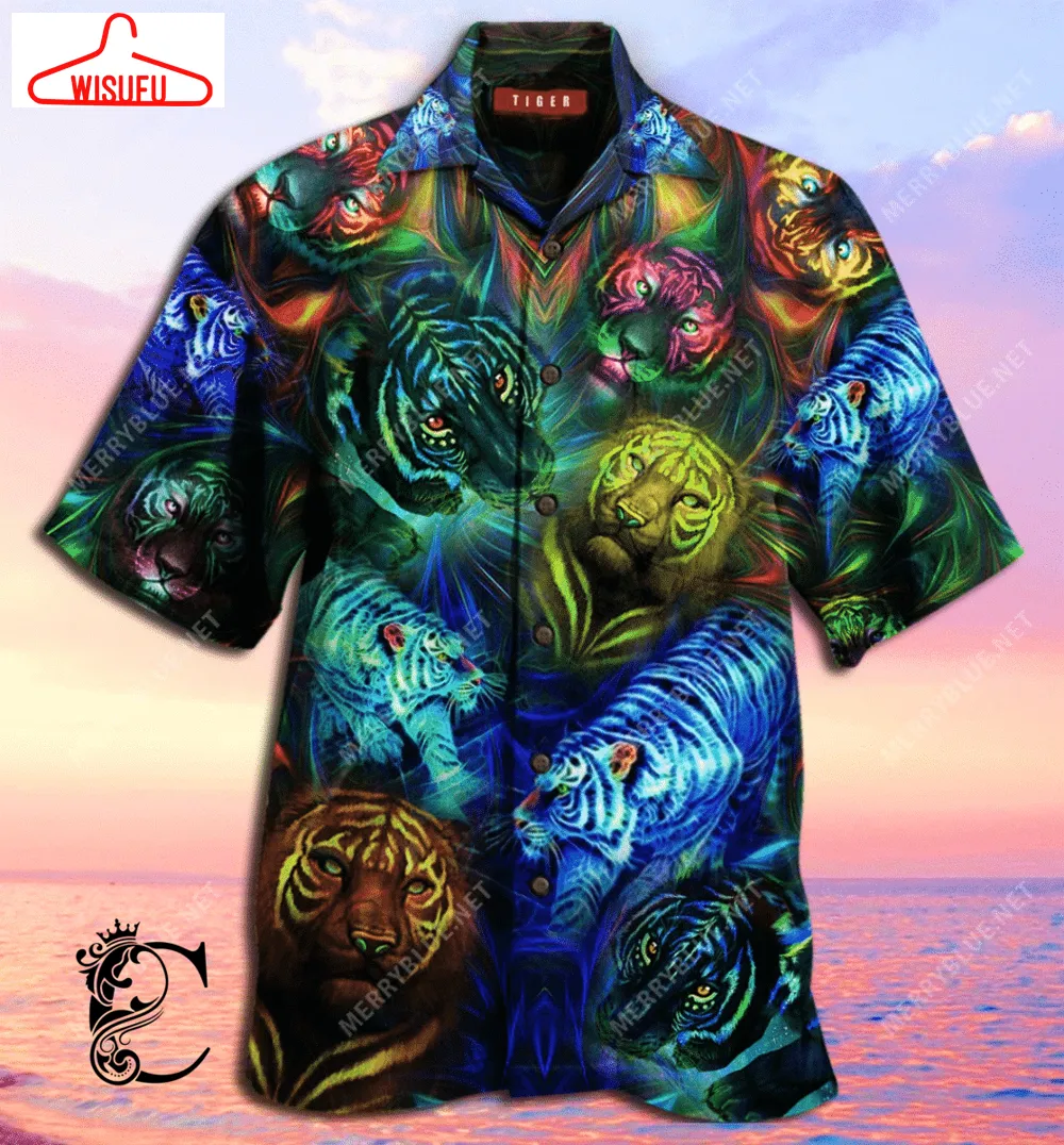 Beach Shirt Find Powerful Tiger Unisex Hawaiian Shirt- Chillicothemall, New Hawaiian Holiday Outfits, New Fashion Gifts