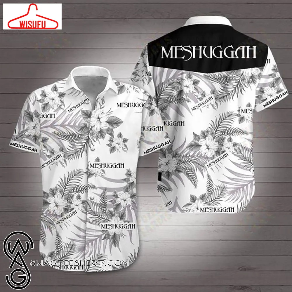 Beach Shirt Meshuggah Rock Band Hawaiian Shirt, New Hawaiian Holiday Outfits, New Fashion Gifts