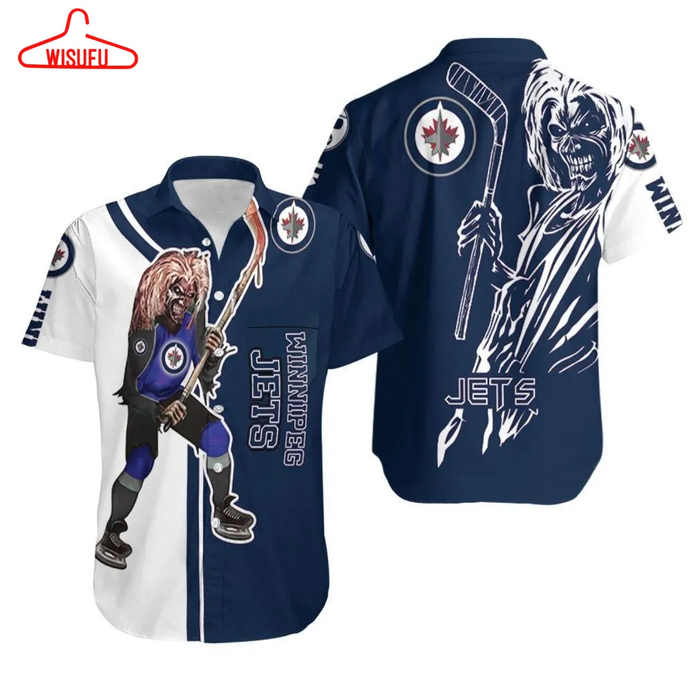 Beach Shirt Winnipeg Jets And Zombie For Fan Hawaiian Shirt, New Hawaiian Holiday Outfits, New Fashion Gifts