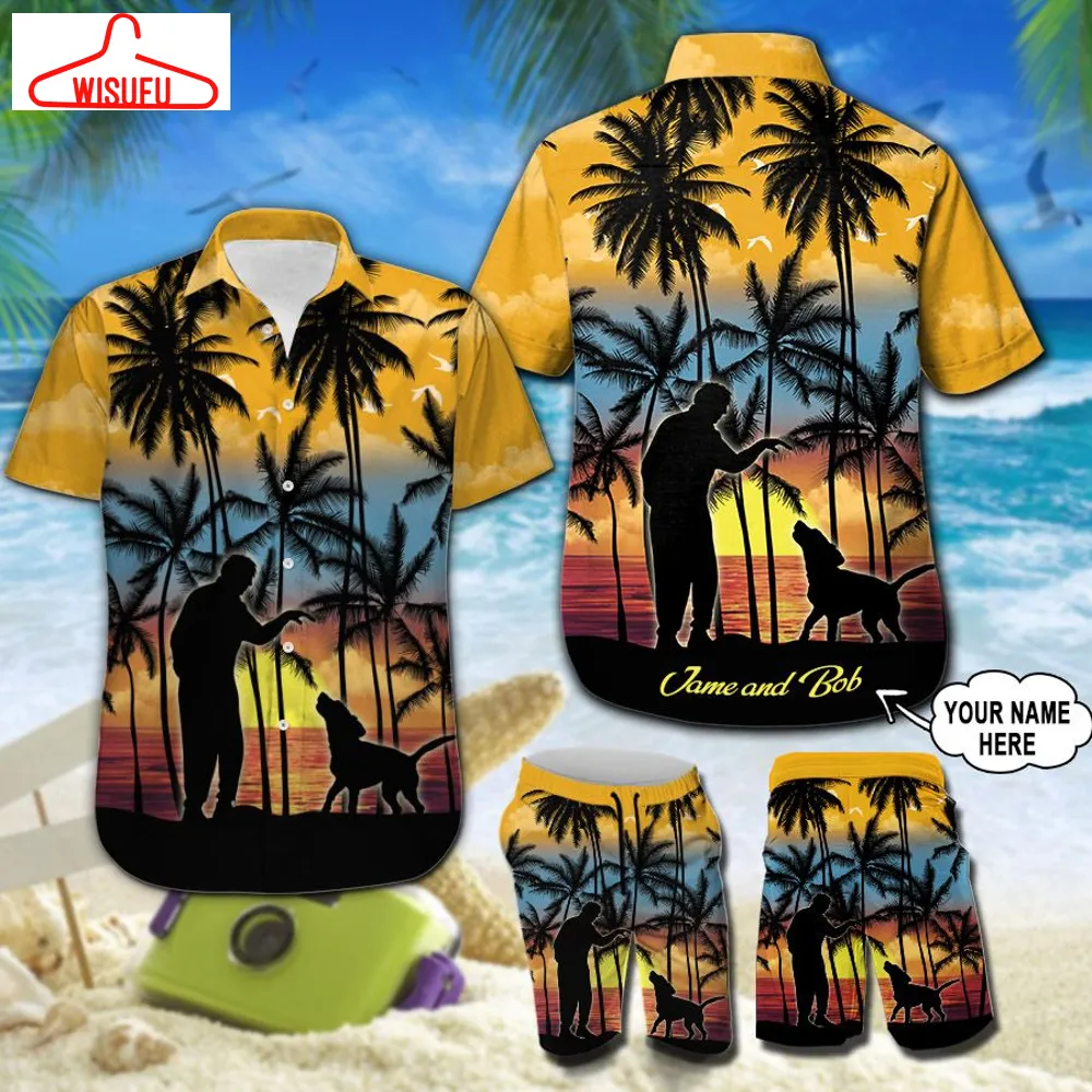 Beagle Custom Name Hawaiian Shirt 212 Nd4621, New Hawaiian Holiday Outfits, New Fashion Gifts