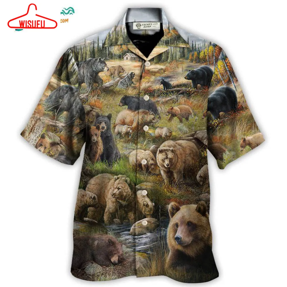 Bear â Be Brave Little Bear Hawaiian Shirt- Wisufu Aloha