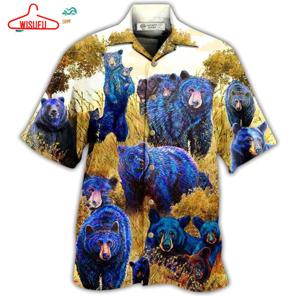 Bear Love Animals Hawaiian Shirt- Wisufu Aloha