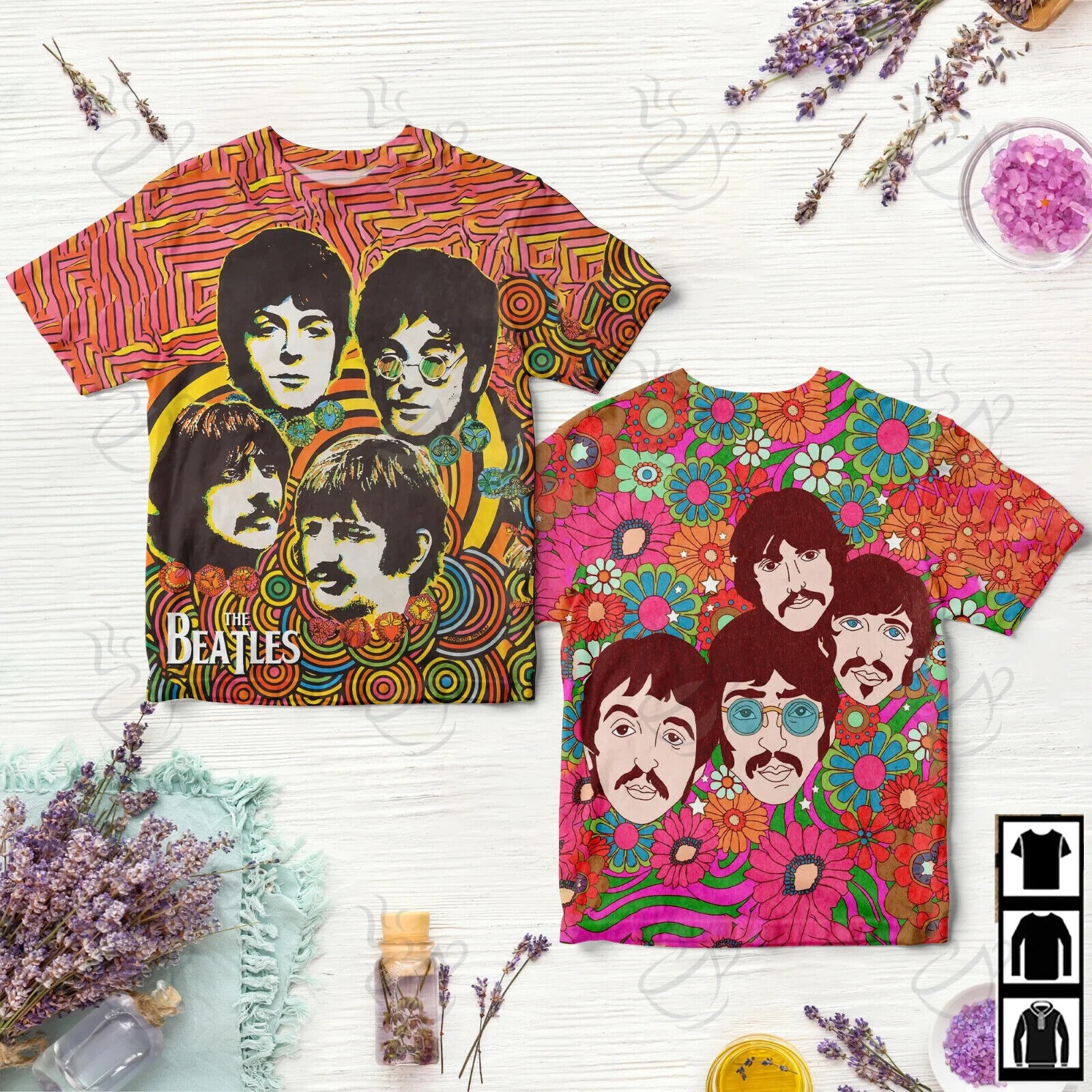 Beatlemania Rock Band The Beatles Art T-shirt, Music Lovers Size S-5XL, For Fans