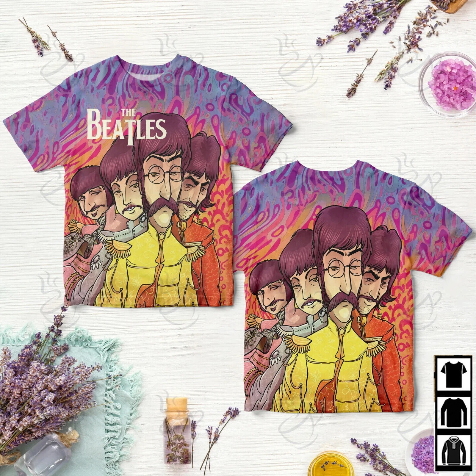 Beatlemania Rock Band The Beatles Art T-shirt, Music Lovers Size S-5XL, For Him