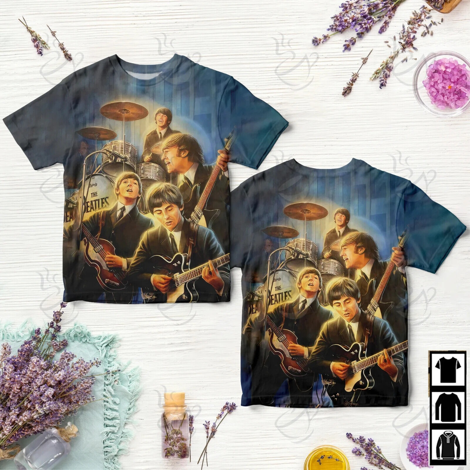 Beatlemania Rock Band The Beatles T-shirt, Music Lovers T-Shirt Size S-5XL