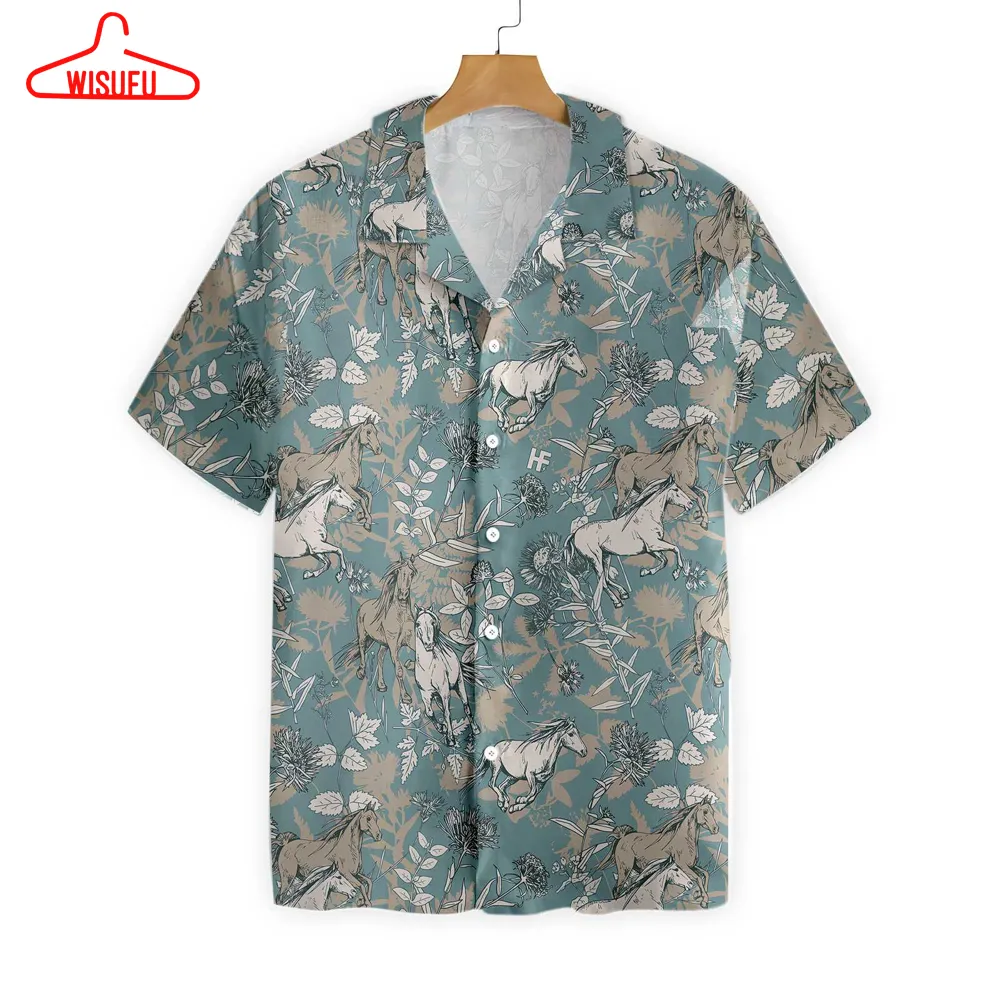 Beautiful Horses Shirt For Men Hawaiian Shirt, New Hawaiian Holiday Outfits, New Fashion Gifts