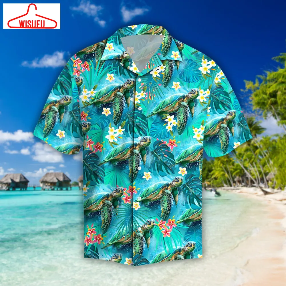 Beautiful Tropical Turtles Hawaiian Shirt