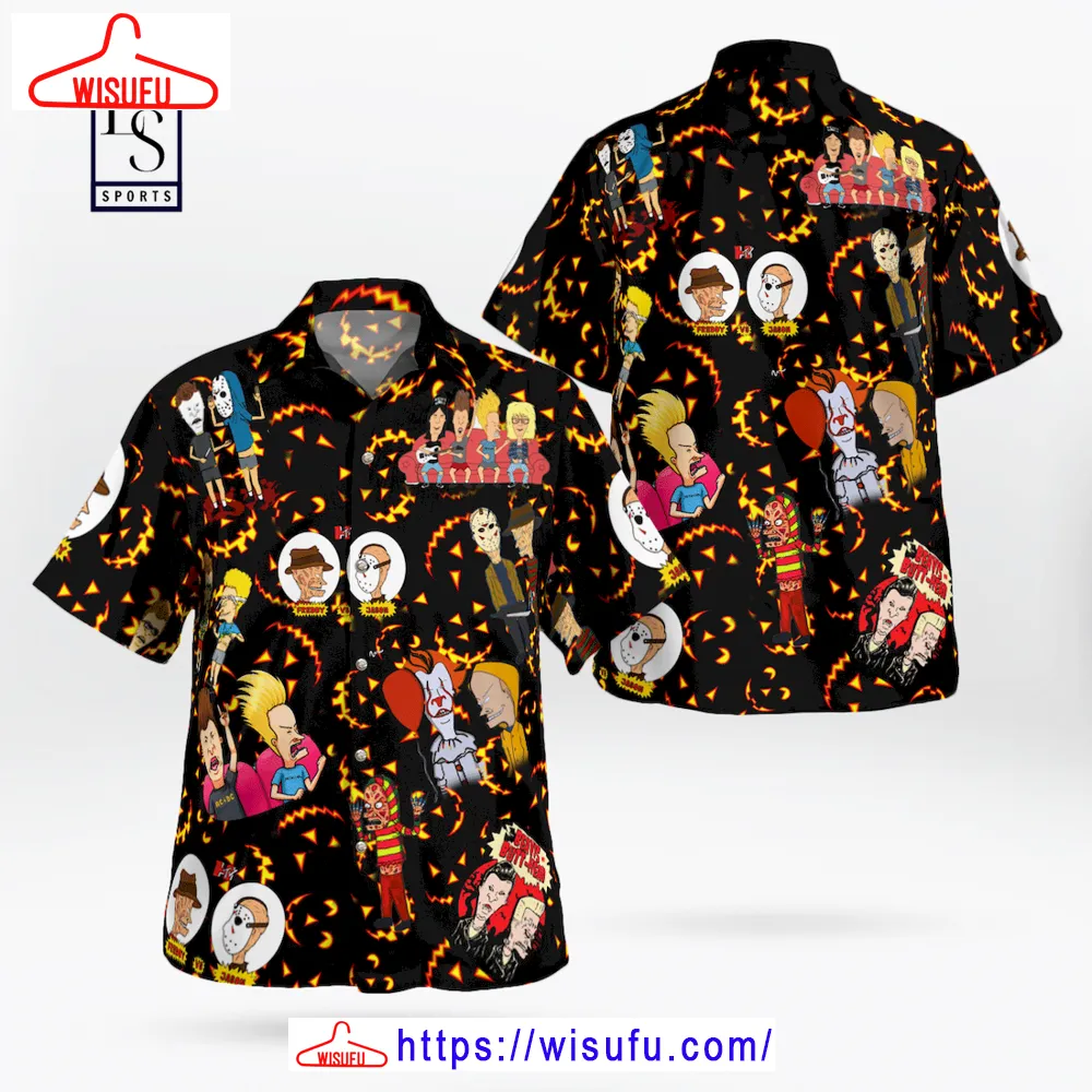 Beavis And Butt Head Halloween Hawaiian Shirt, New Fashion Gifts