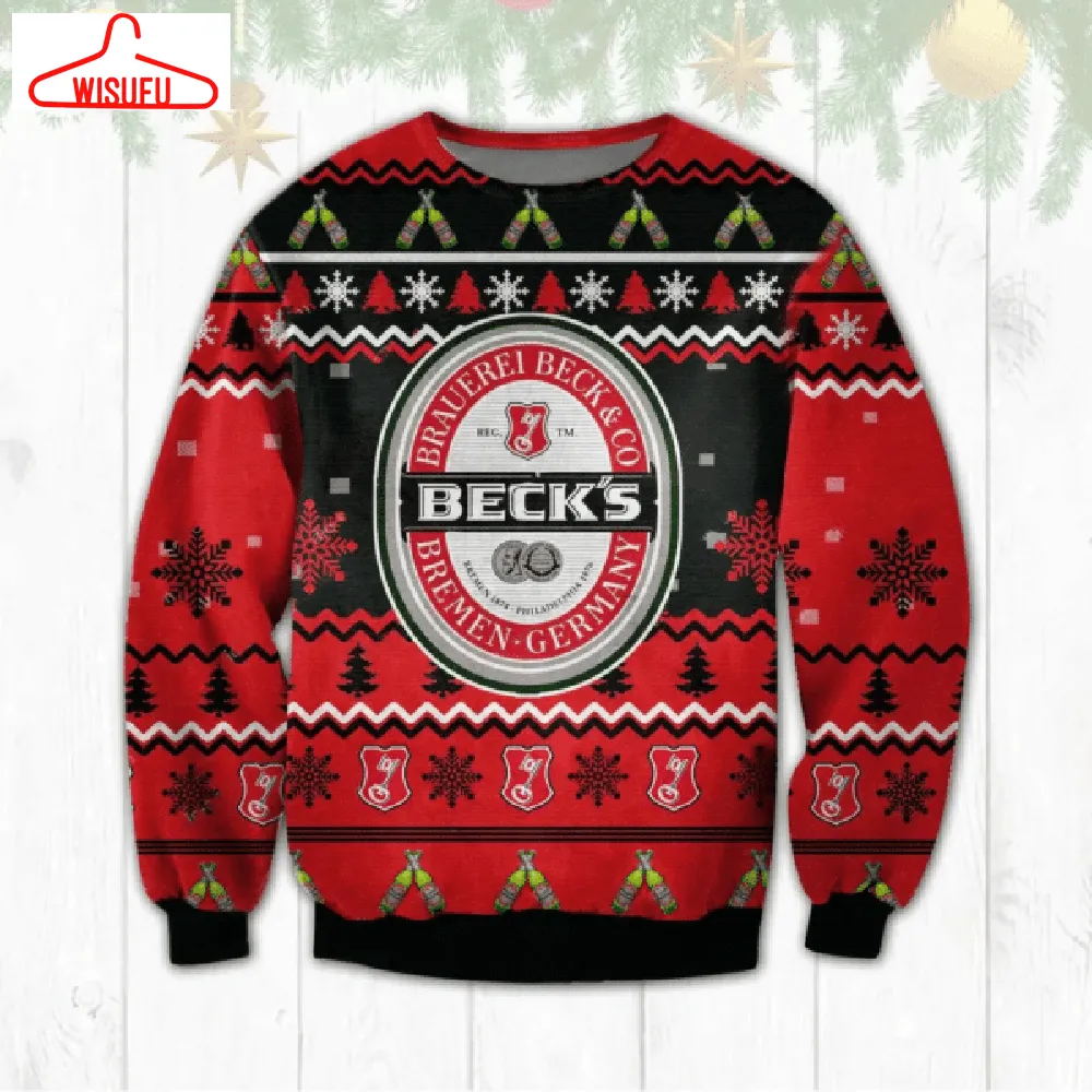 Becks Beer Ugly Sweater Gifts, Becks Beer Gift Fan Ugly Sweater