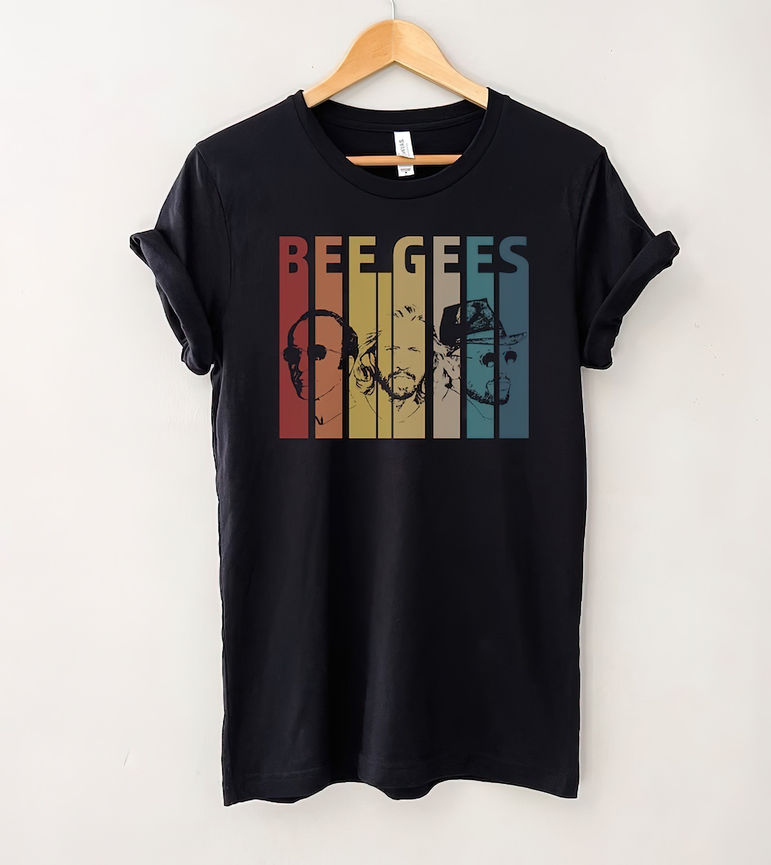 Bee Gees Band Retro Vintage T-Shirt, Bee Gees Shirt, Music Shirt, Gift Tee For You And Your Friends-standard-scale-2_00x-gigapixel