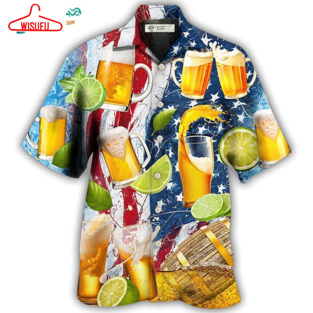 Beer Independence Day Hawaiian Shirt- Wisufu Aloha