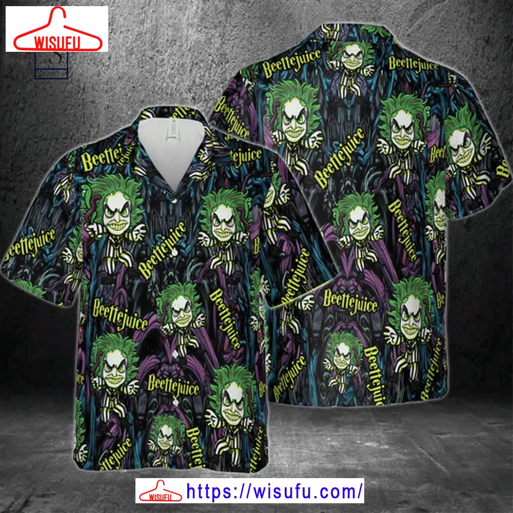 Beetlejuice Horror Hawaiian Shirt, New Fashion Gifts