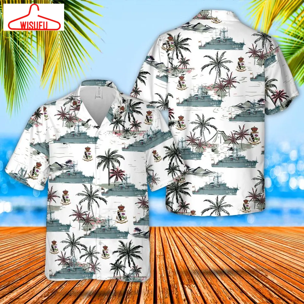 Belgian Navy Minehunter Primula M924 Hawaiian Shirt, New Fashion Gifts