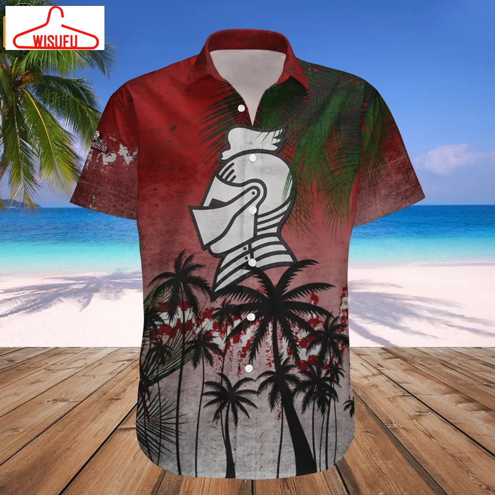Bellarmine Knights Coconut Tree Tropical Grunge Hawaiian Shirt, New Fashion Gifts