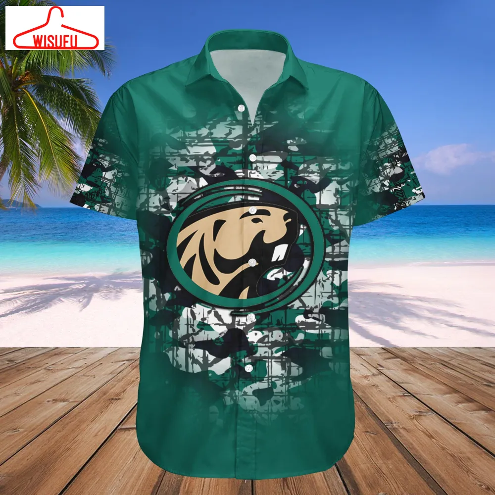 Bemidji State Beavers Camouflage Vintage Hawaiian Shirt, New Fashion Gifts