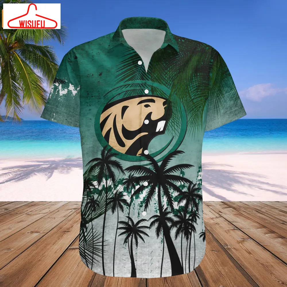 Bemidji State Beavers Coconut Tree Tropical Grunge Hawaiian Shirt, New Fashion Gifts