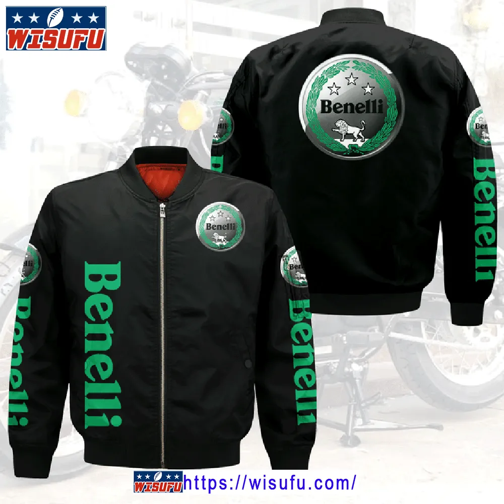 Benelli Black Bomber Jacket