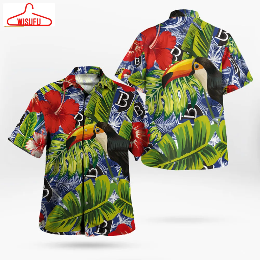 Bentley Falcons Parrot Pattern Tropical Garden Hawaii Shirt, New Fashion Gifts