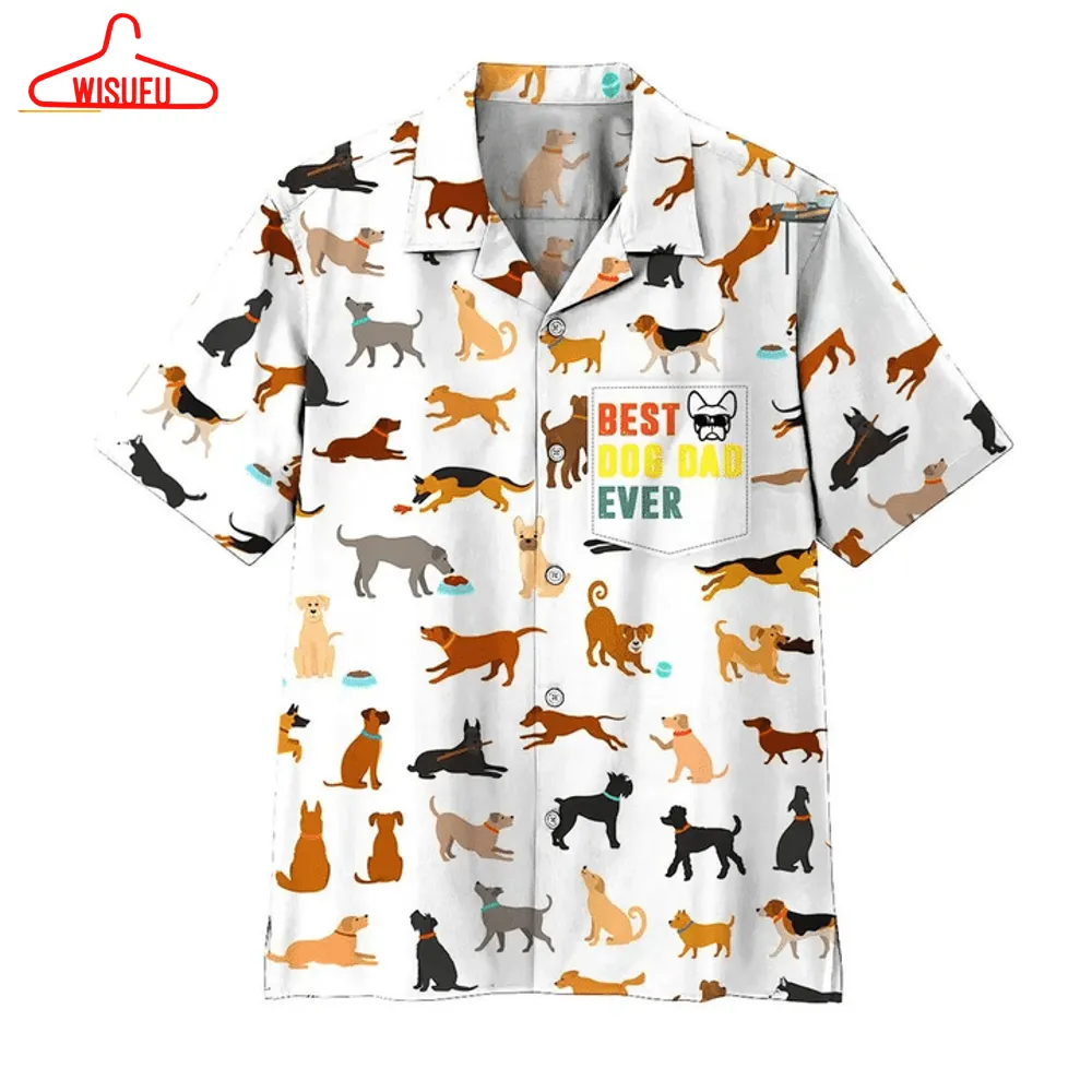 Best Dogs Dad Ever Hawaiian Shirt, New Fashion Gifts