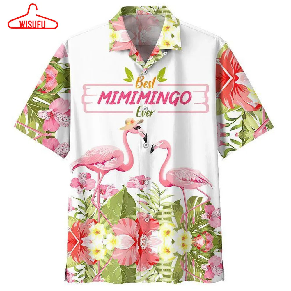 Best Mimimingo Ever Flamingo Hawaiian Shirt - Hawaiian Shirt For Men - Hawaiian Shirt For Women - Hw3894