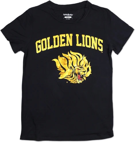 Big Boy Arkansas at Pine Bluff Golden Lions S3 Ladies Jersey Tee [Black]