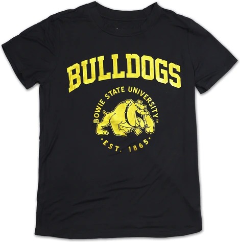 Big Boy Bowie State Bulldogs S3 Ladies Jersey Tee [Black]