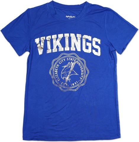 Big Boy Elizabeth City State Vikings S3 Ladies Jersey Tee [Royal Blue]