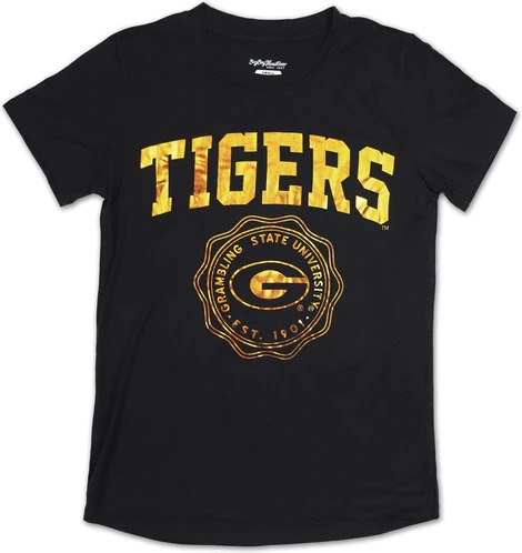 Big Boy Grambling State Tigers S3 Ladies Jersey Tee [Black]