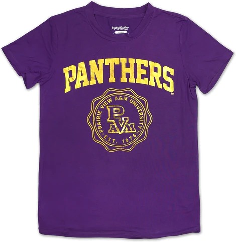 Big Boy Prairie View A&M Panthers S3 Ladies Jersey Tee [Purple]