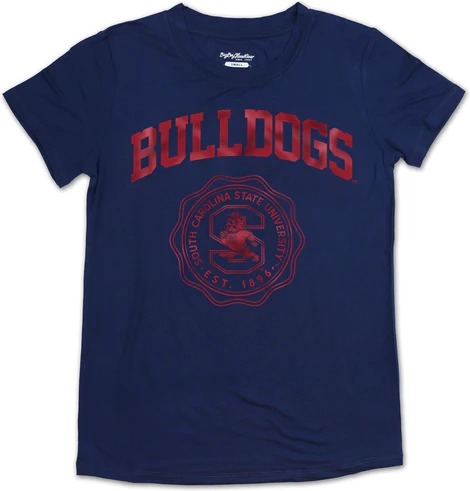 Big Boy South Carolina State Bulldogs S3 Ladies Jersey Tee [Navy Blue]