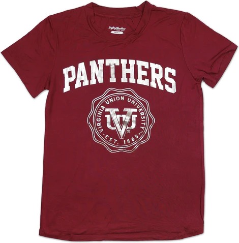 Big Boy Virginia Union Panthers S3 Ladies Jersey Tee [Maroon]