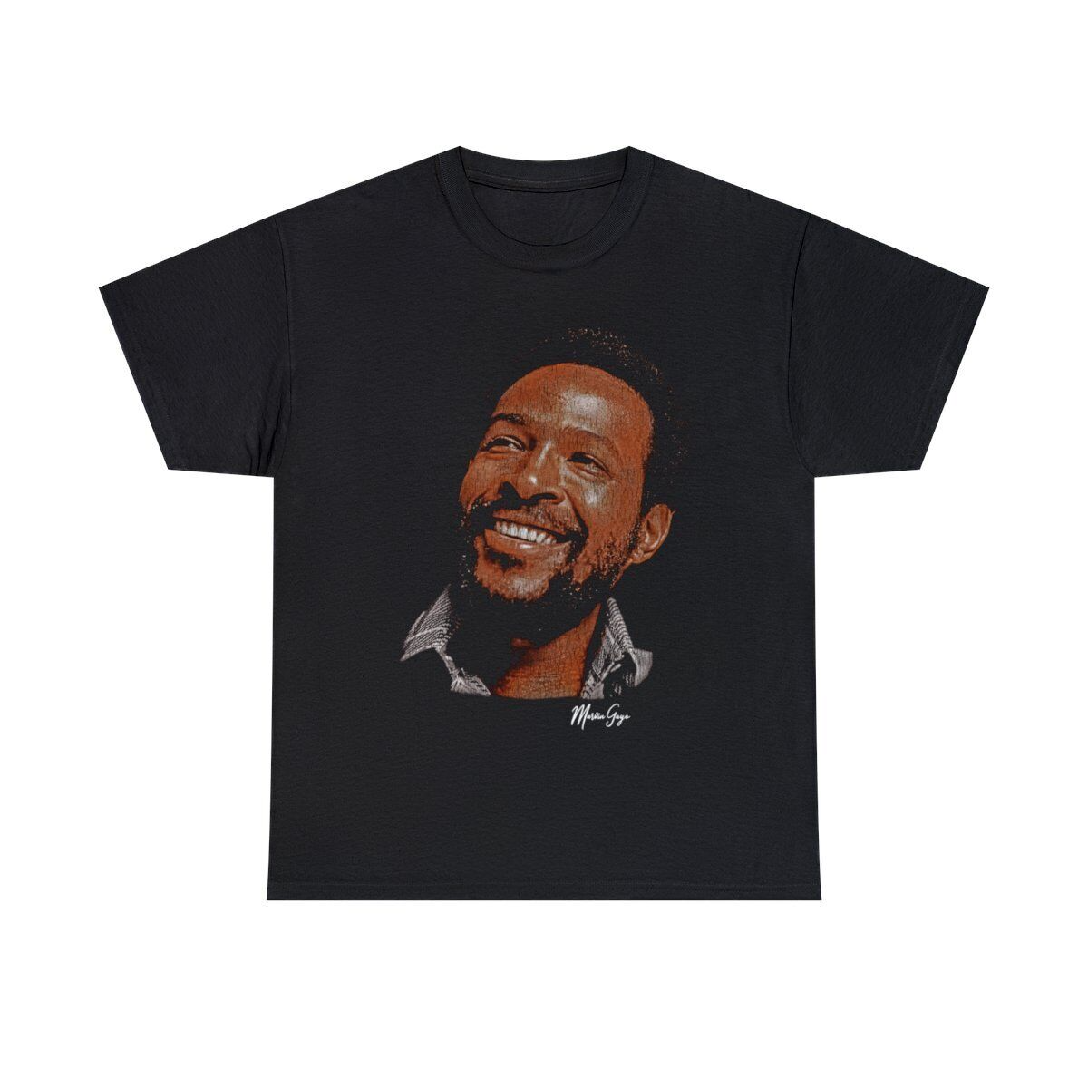 Big Face Marvin Gaye Vintage Style Bootleg Crew Neck Streetwear T-Shirt