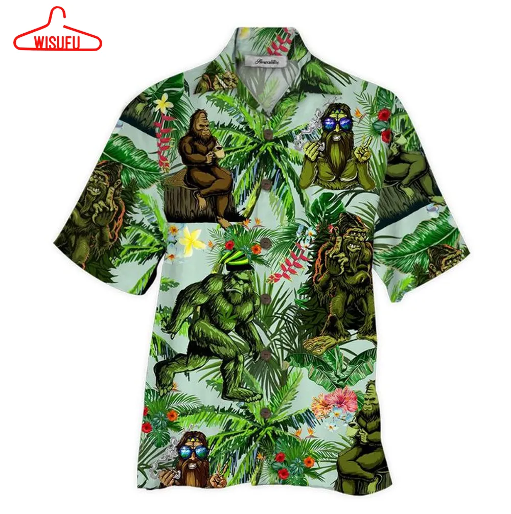 Big Foot Hawaiian Shirt Pre10353, New Hawaiian Holiday Outfits, New Fashion Gifts